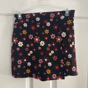 70’s style floral skort